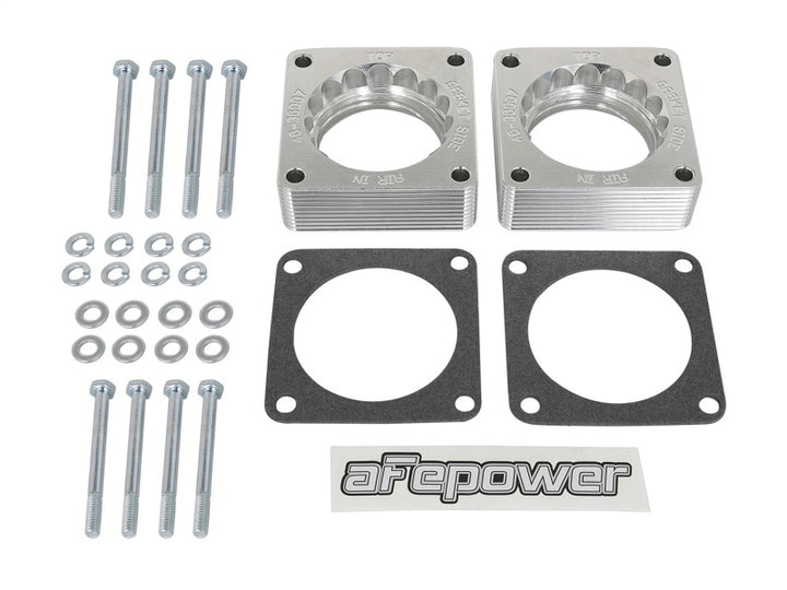 aFe Silver Bullet Throttle Body Spacer 09-18 Nissan 370Z V6-3.7L (VQ37VHR) - Bull Strap