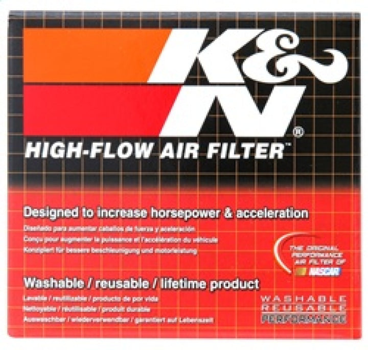 K&N Filter Universal Rubber Filter 2 inch Flange 3 1/8 inch Base, 2 inch Top, 3 inch Height - Bull Strap