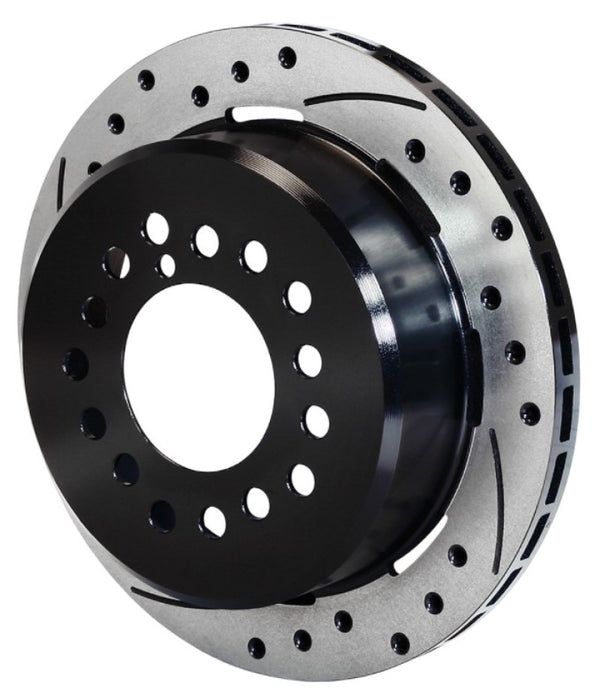 Wilwood Rotor-1.91in Offset-SRP-BLK-Drill-RH 12.19 x .810 - 5 Lug - Bull Strap