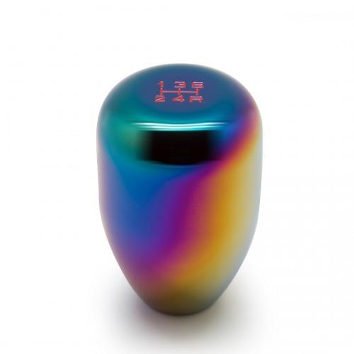 BLOX Racing Limited Series 5-Speed Billet Shift Knob - NEO Chrome 10x1.5mm - Bull Strap