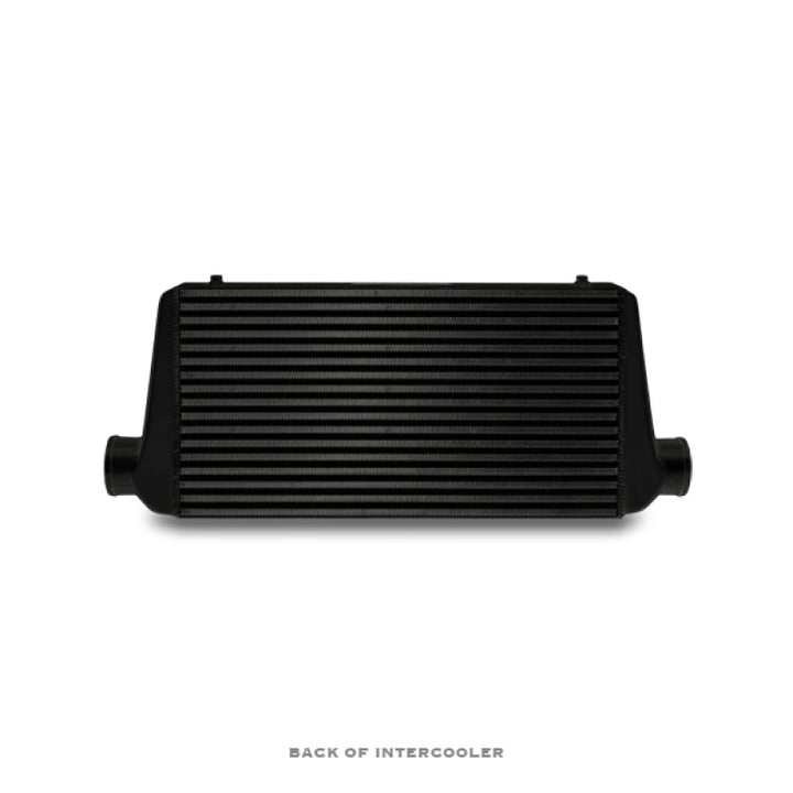 Mishimoto Universal Silver R Line Intercooler Overall Size: 31x12x4 Core Size: 24x12x4 Inlet / Outle - Bull Strap