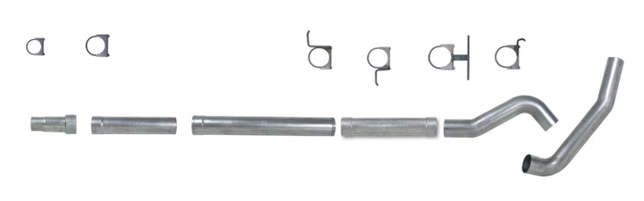 Diamond Eye KIT 5in CB MFLR RPLCMENT PIPE SGL AL: 94-97 FORD 7.3L F250/F350 PWRSTROKE - Bull Strap