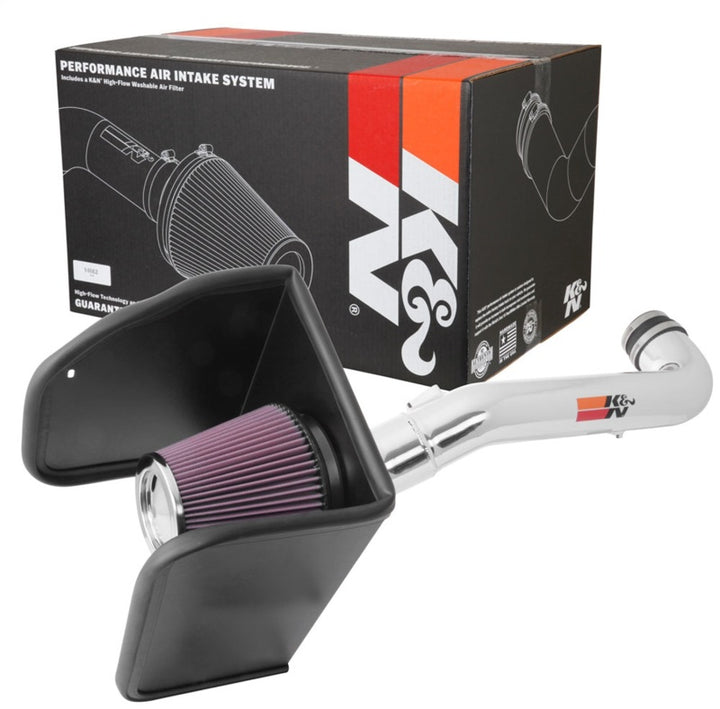 K&N 17-18 Chevrolet Colorado V6-3.6L F/I Performance Air Intake Kit - Bull Strap