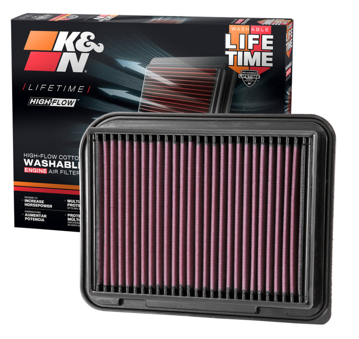 K&N Replacement Panel Air Filter for Mitsubishi 12-15 Outlander/12-14 ASX/13-14 Lancer - Bull Strap