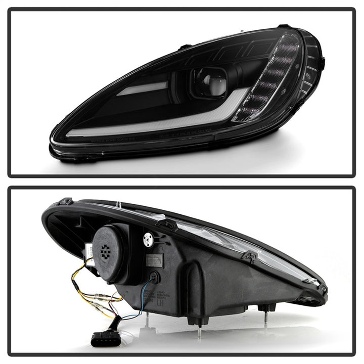 Spyder Signature Series 05-13 Chevrolet Corvette C6 Projector Headlights - Bull Strap