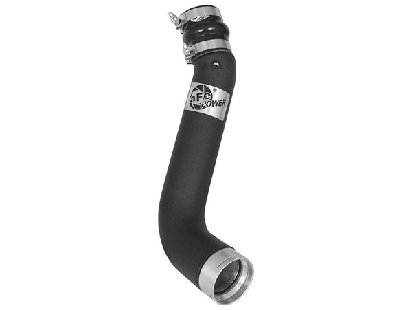 aFe BladeRunner 3in Black Intercooler Tube Cold Side 17-18 GM Diesel Trucks V8 6.6L (td) L5P - Bull Strap