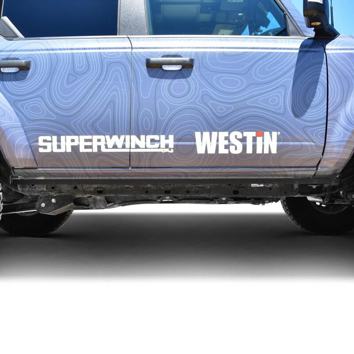 Westin 21-23 Ford Bronco 4dr (Excl. Sport) XTS Pinch Weld Covers - Tex. Blk - Bull Strap