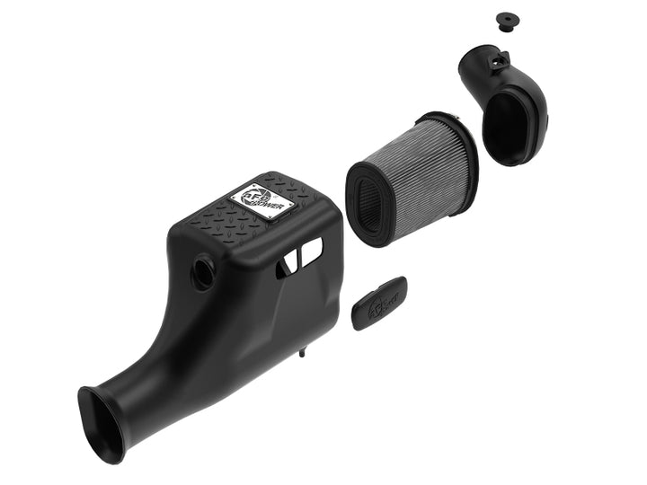 aFe MagnumForce Stage 2 Si Cold Intake System w/PDS 03-07 Ford Diesel Trucks V8-6.0L - Bull Strap