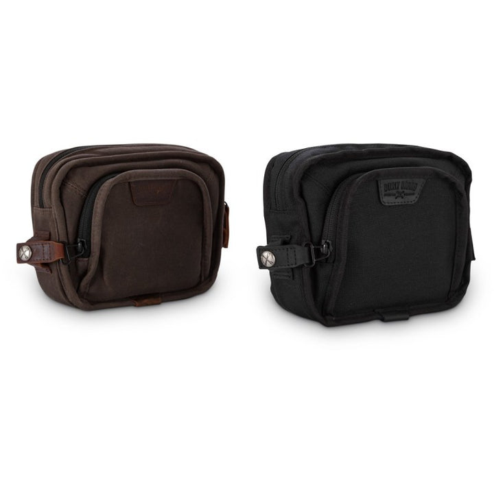 Burly Brand Handlebar Bag - Black - Bull Strap