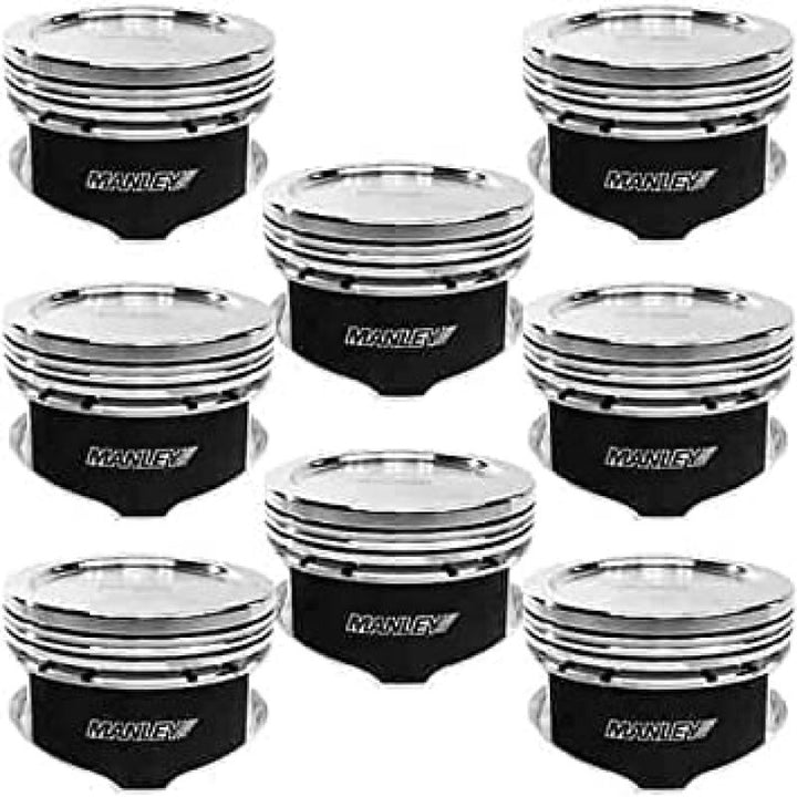 Manley Ford 5.0L Modular Coyote V8 3.662in Bore 1.165in CH 6.75 CC Piston Set - Bull Strap