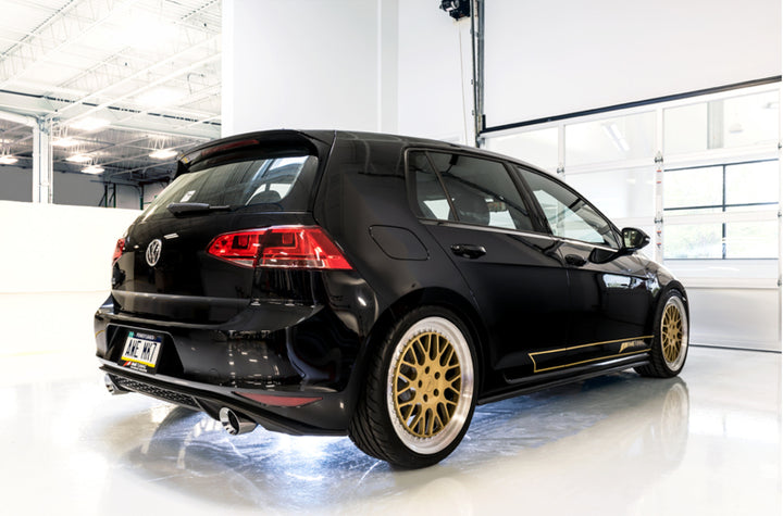 AWE Tuning VW MK7 GTI Track Edition Exhaust - Chrome Silver Tips - Bull Strap