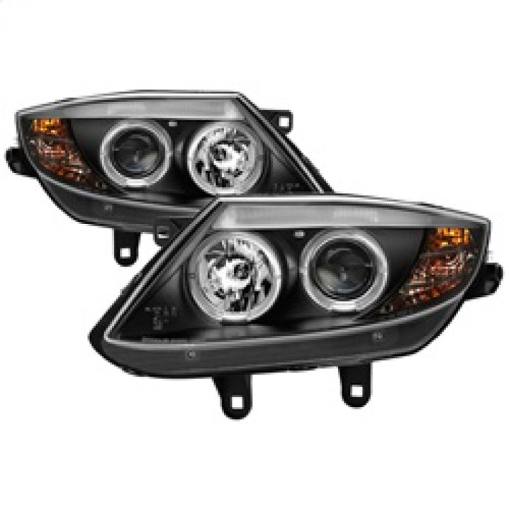 Spyder BMW Z4 03-08 Projector Headlights Halogen Model Only - LED Halo Black PRO-YD-BMWZ403-HL-BK - Bull Strap