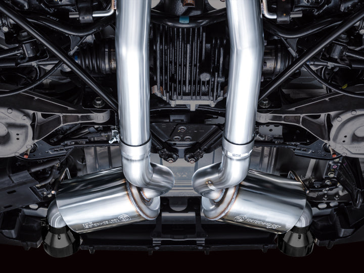 AWE 2023 Nissan Z RZ34 RWD Touring Edition Catback Exhaust System w/ Diamond Black Tips - Bull Strap