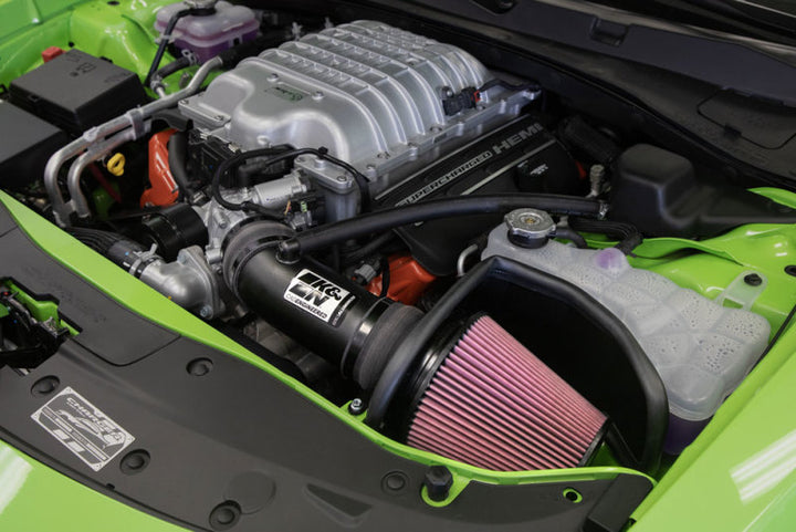 K&N 2017 Dodge Challenger Hellcat SC V8-6.2L F/l Typhoon Air Intake - Bull Strap