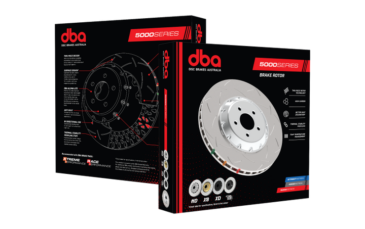 DBA 09+ Nissan GT-R Rear T3 Slotted 5000 Series Brembo Only Replacement Rotor (No hardware or hat) - Bull Strap