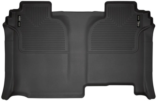 Husky Liners 19-23 GMC Sierra 1500 CC / 20-23 Sierra 2500/3500 HD CC w/o Store Box 2nd Seat Lner BLK - Bull Strap