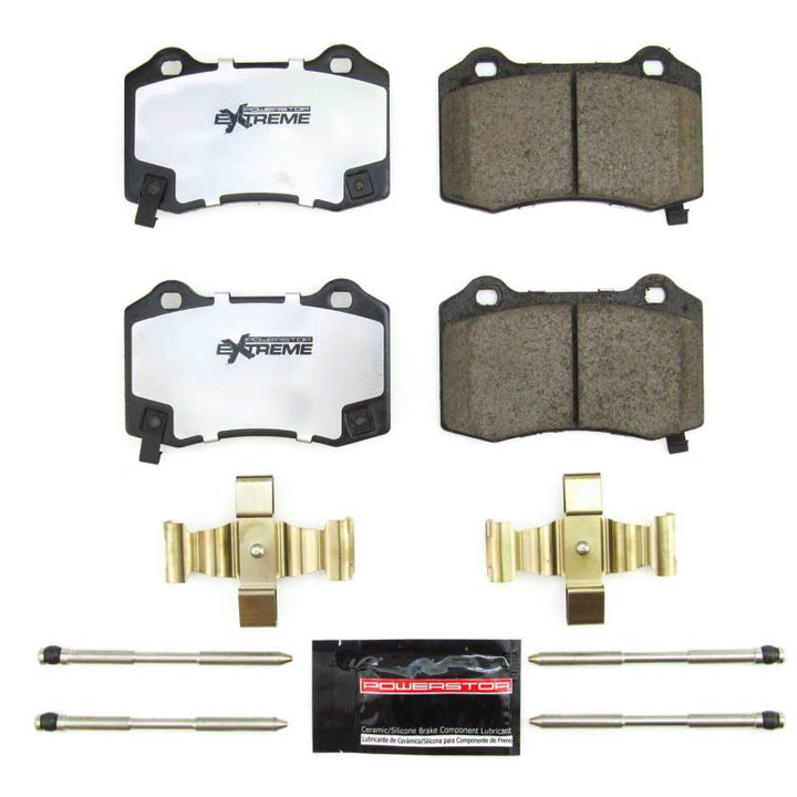 Power Stop 18-21 Jeep Grand Cherokee Rear Z26 Extreme Street Brake Pads w/Hardware - Bull Strap