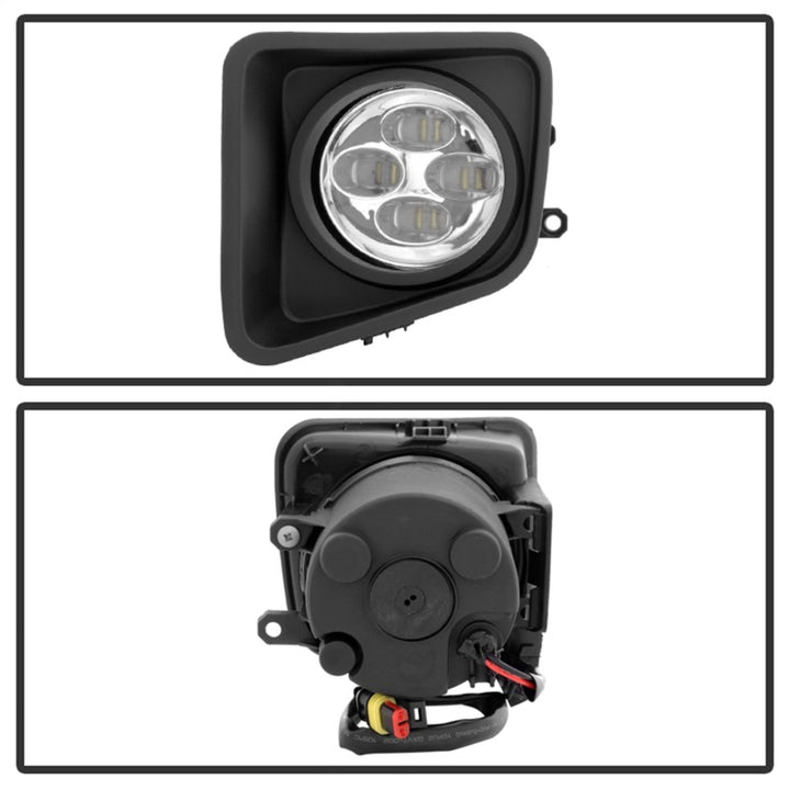 Spyder Toyota Tundra 2014-2016 Daytime DRL LED Running Fog Lights w/Switch Clear FL-DRL-TTU14-C - Bull Strap