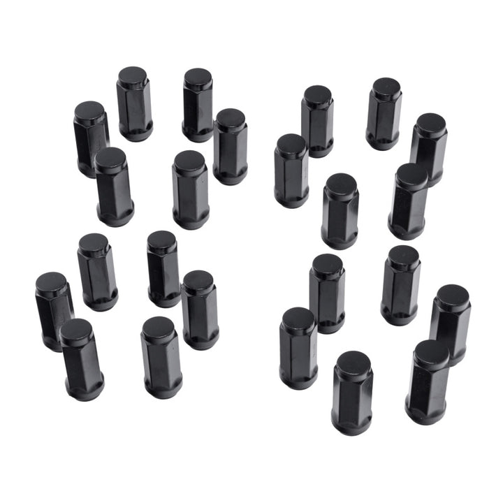 Rugged Ridge Wheel Lock Nut Set 24 Black M14-1.5 - Bull Strap