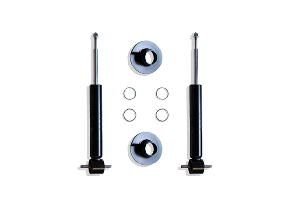 MaxTrac 15-20 Ford F-150 2WD 0-3in Front Adj. Lowering Struts - Pair - Bull Strap