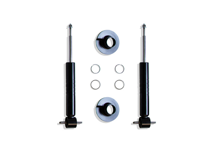 MaxTrac 15-20 Ford F-150 2WD 0-3in Front Adj. Lowering Struts - Pair - Bull Strap