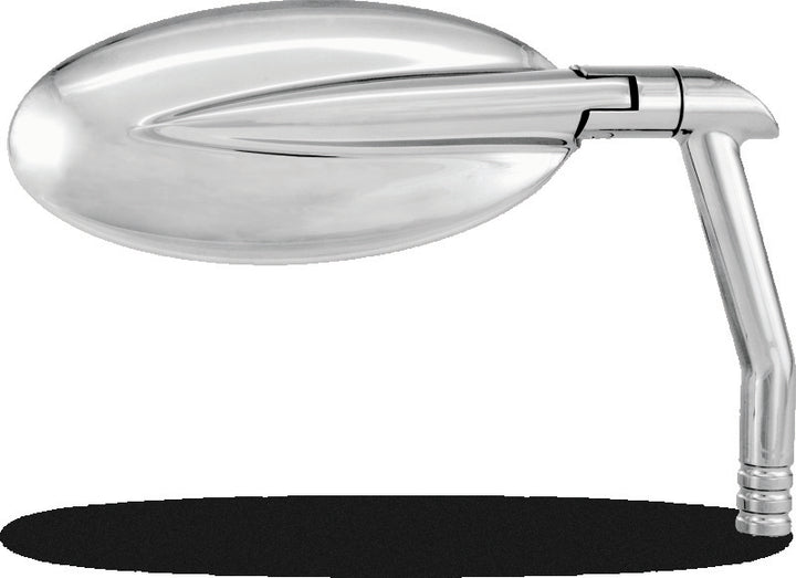Performance Machine  Vision Mirror Oval - Chrome - Bull Strap
