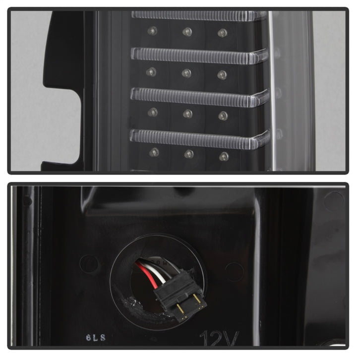 xTune Hummer H3 06-09 ( Non H3T ) LED Tail Lights Black ALT-ON-HH306-LED-BK - Bull Strap