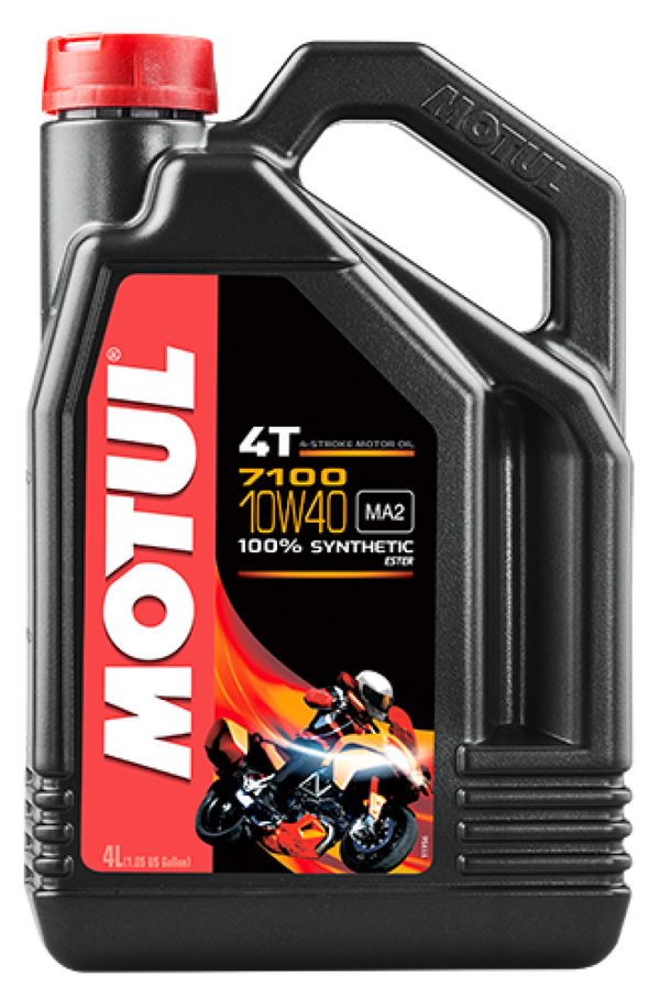Motul 4L 7100 4-Stroke Engine Oil 10W40 4T - Bull Strap
