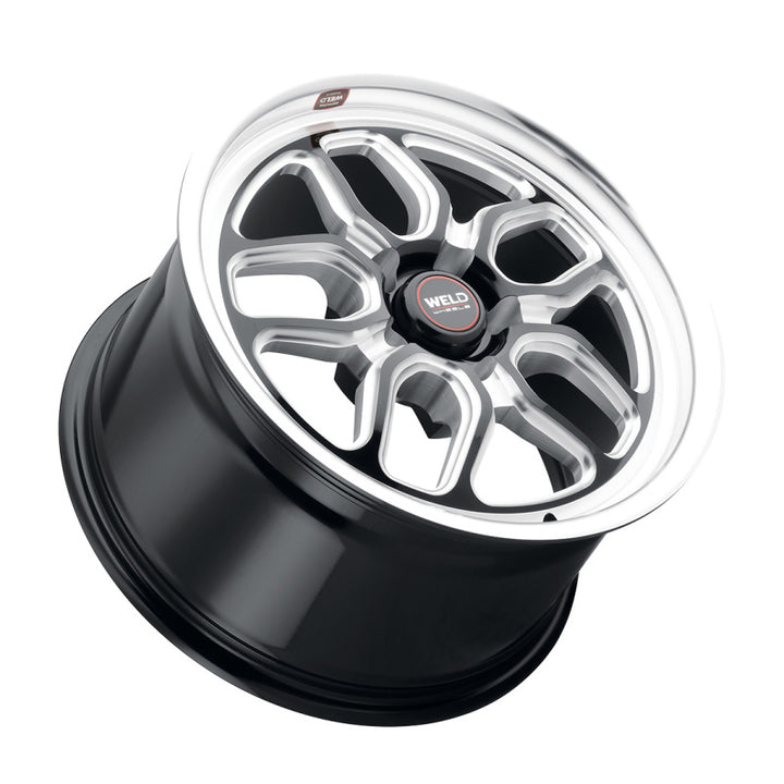 Weld Racing 17x5 Laguna Drag 5x114.3 ET -21 BS2.15 Gloss BLK MIL DIA 78.1 - Bull Strap