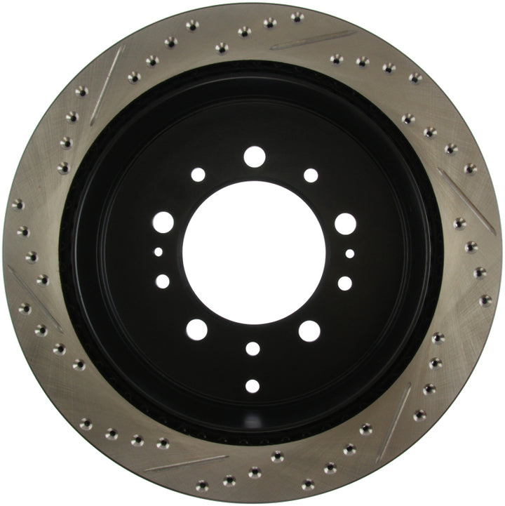 StopTech Slotted & Drilled Sport Brake Rotor - Bull Strap