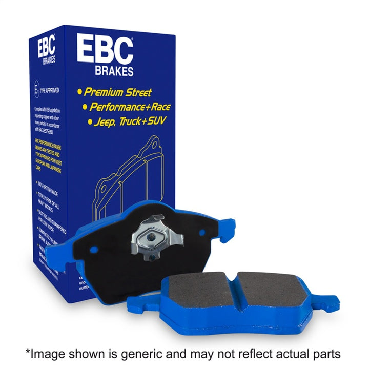 EBC 2015+ Mercedes-Benz C63 S AMG (W205) 4.0L Twin Turbo Bluestuff Rear Brake Pads - Bull Strap