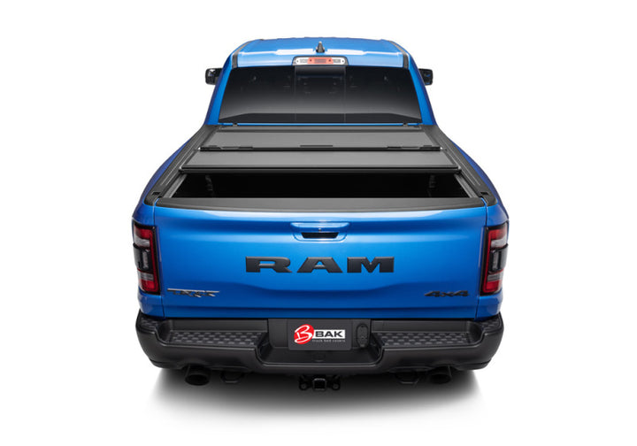 BAK 19-20 Dodge Ram 1500 (New Body Style w/ Ram Box) 5ft 7in Bed BAKFlip MX4 Matte Finish - Bull Strap
