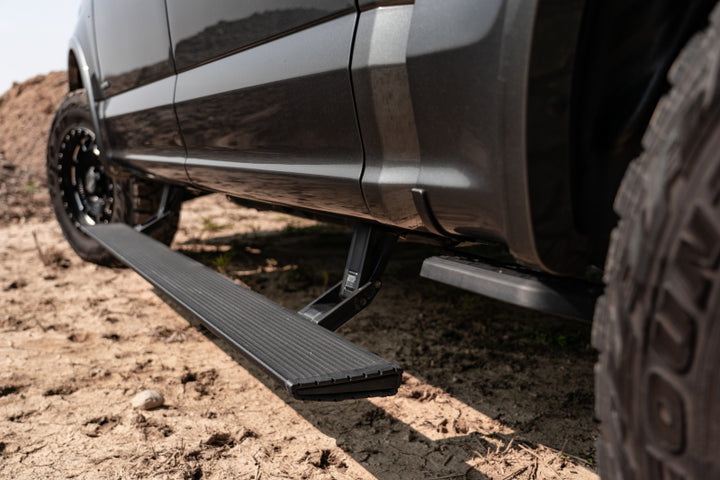 AMP Research 2015-2017 F150 All Cabs PowerStep Xtreme - Black - Bull Strap