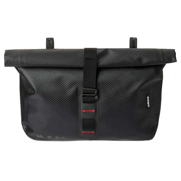 USWE Handlebar Accessory Bag - Black - Bull Strap