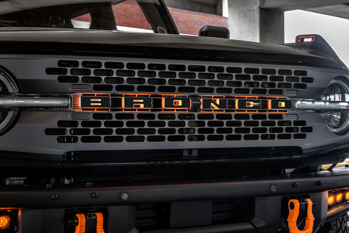 ORACLE Lighting Universal Illuminated LED Letter Badges - Matte Blk Surface Finish - C - Bull Strap