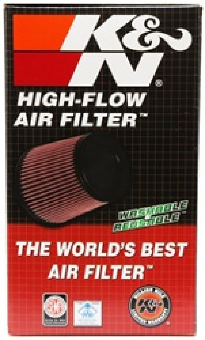 K&N Universal Rubber Filter 2.75in Flange ID x 5.875in Base OD x 4.75in Top OD x 7in Height - Bull Strap