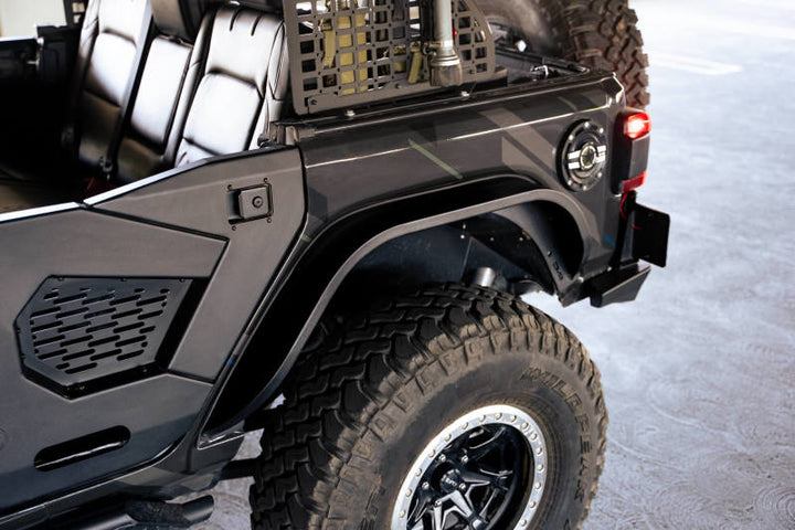 DV8 Offroad 18-23 Jeep Wrangler JL Slim Fender Flares - Bull Strap