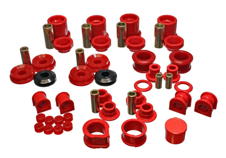 Energy Suspension 90-96 Nissan 300ZX Red Hyper-Flex Master Bushing Set (Sway bar end link bushings a - Bull Strap