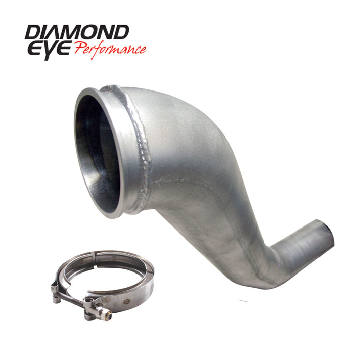 Diamond Eye KIT 4in DWNP HX40 TURBO-DIRECT FLANGE W/ V-Band CLAMP AL DODGE 94-02 - Bull Strap