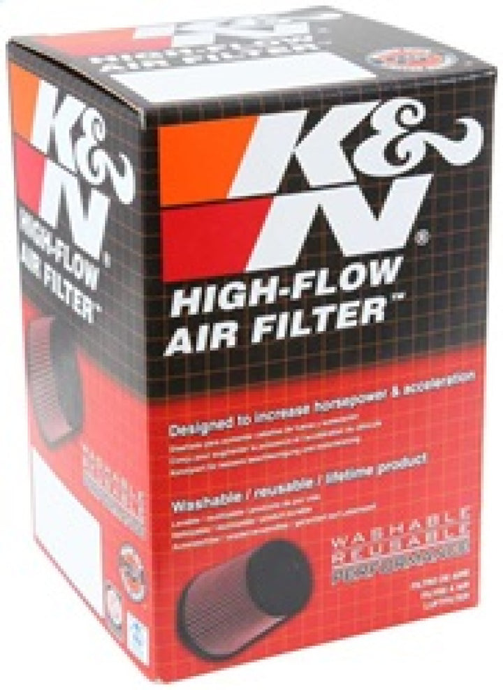 K&N Filter Universal Rubber Filter 1-11/16in FLG / 3in OD / 5in Height - Bull Strap
