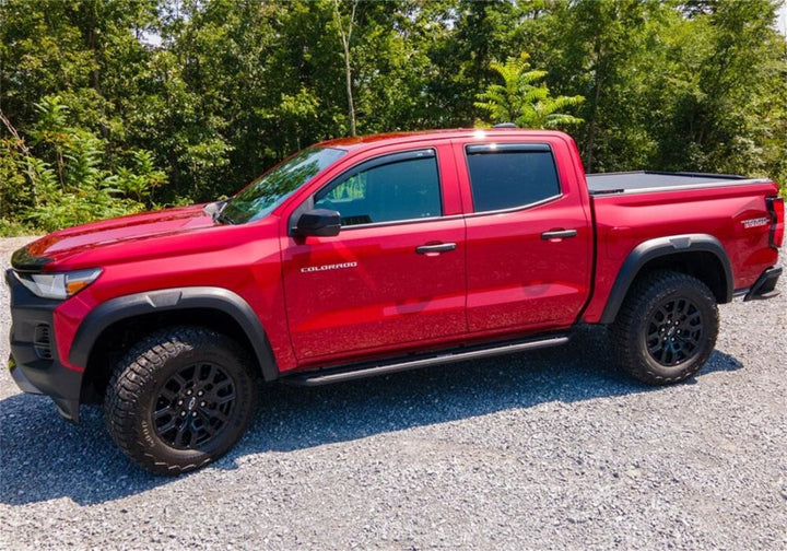 AVS 2023 Chevrolet Colorado In-Channel Ventvisor Low Profile Deflectors 4pc - Smoke - Bull Strap