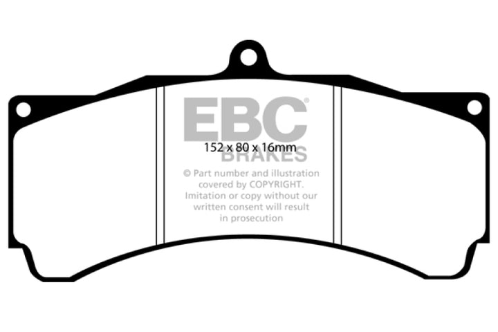 EBC Brakes Redstuff Ceramic Brake Pads - Bull Strap