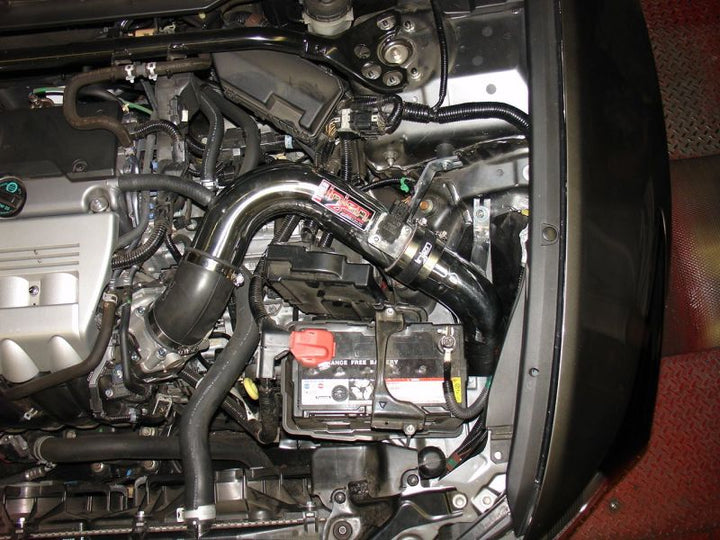 Injen 09-11 Acura TSX 2.4L 4cyl Black Cold Air Intake - Bull Strap