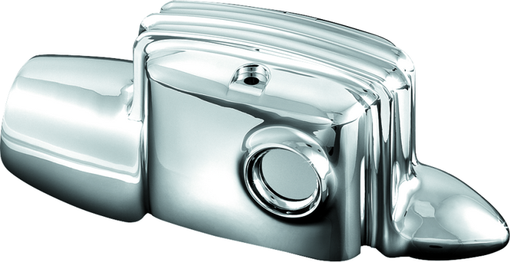 Kuryakyn Rear Master Cylinder Cover 08-Up Touring Models Chrome - Bull Strap