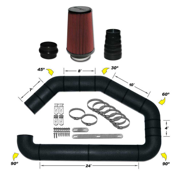 Airaid U-Build-It - Universal 4in Master Kit I w/700-470 (9in) Filter - Bull Strap