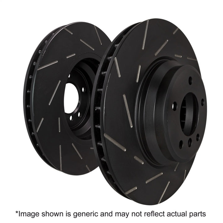 EBC 07-14 Mini Hardtop 1.6 USR Slotted Front Rotors - Bull Strap