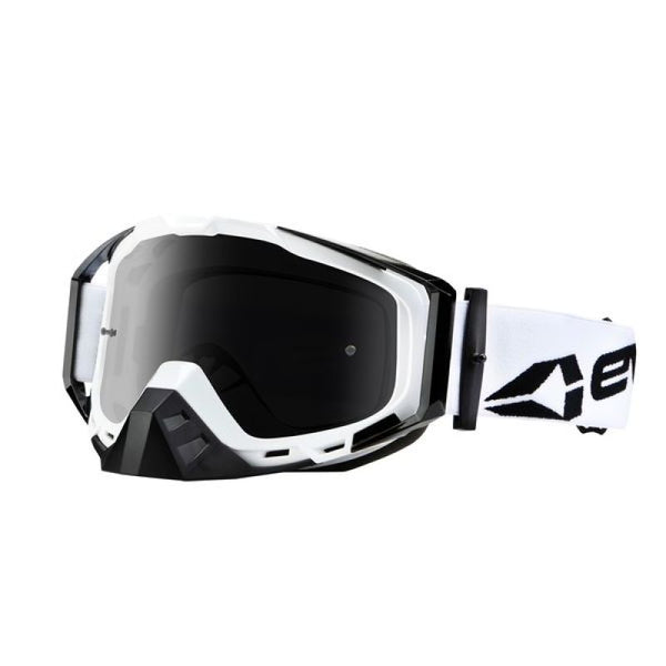 EVS Legacy Pro Goggle - White/Black - Bull Strap