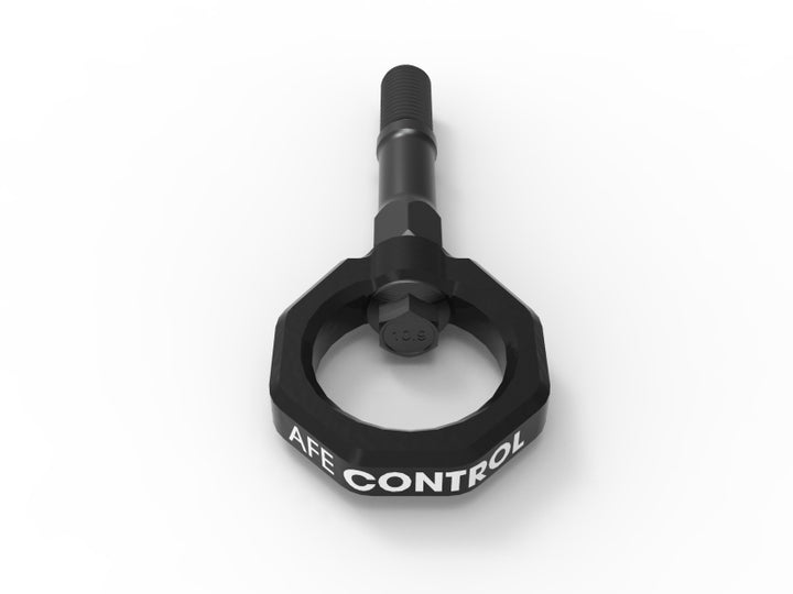 aFe Control Rear Tow Hook (Black) - Bull Strap