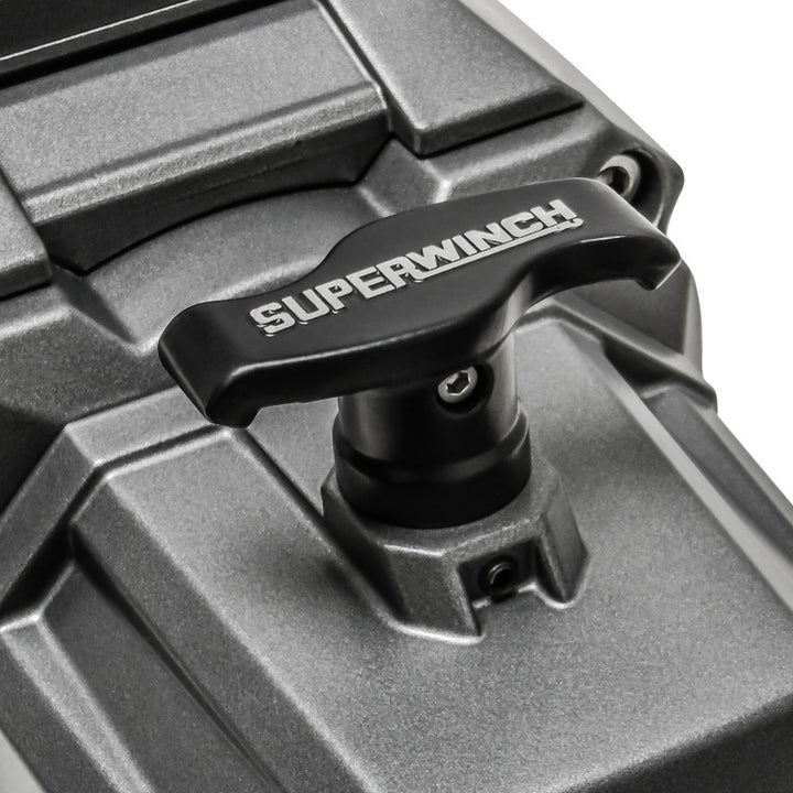 Superwinch 12000 LBS 12V DC 3/8in x 85ft Wire Rope SX 12000 Winch - Graphite - Bull Strap