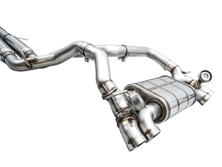 AWE 21+ Wrangler 392 Switchpath Cat-Back Exhaust- Quad BashGuards - Bull Strap
